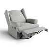 Storkcraft Serenity Wingback Side Lever Recliner and Swivel Glider with USB Charging Port - 3 of 4