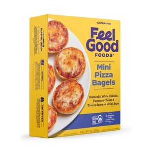 Feel Good Foods Gluten Free Frozen Pizza Bagels - 7oz - 1 of 4