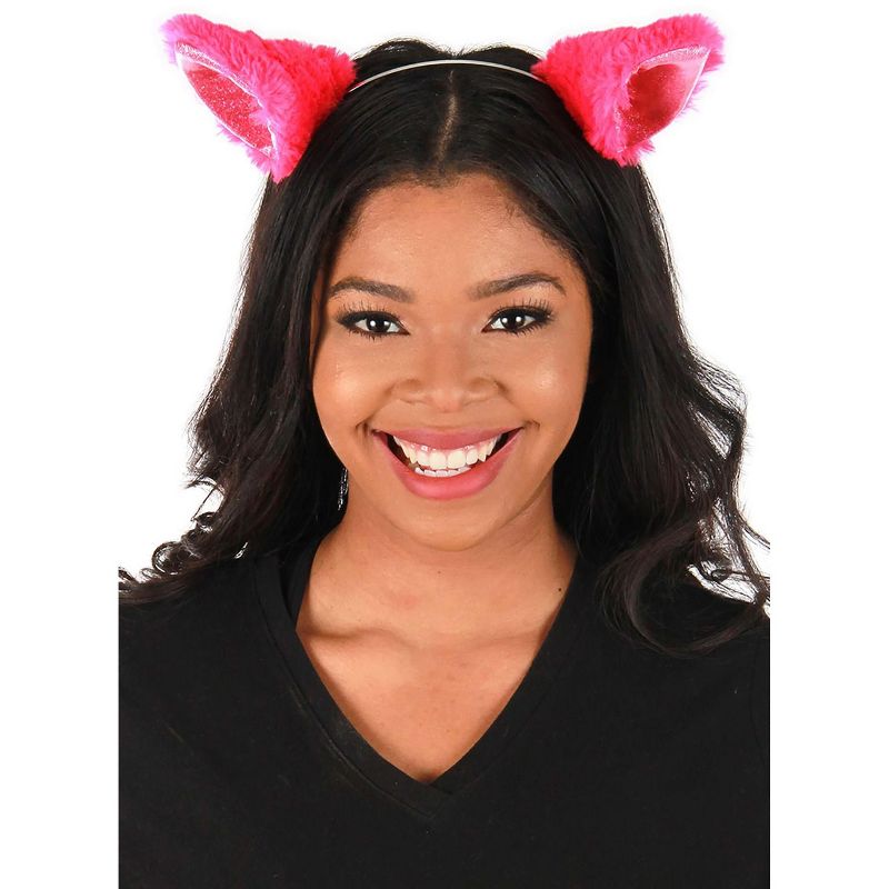 HalloweenCostumes.com    Anime Cat Ears Headband, Purple, 1 of 4