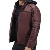 X RAY Mens Motorcycle PU Leather Jacket With Faux Shearing Lining - 3 of 4