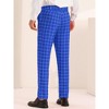 INSPIRE CHIC Men's Plaid Pattern Colorful Checked Dress Pants - 3 of 4