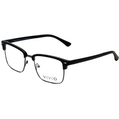 Calabria Viv Authentic Designer Reading Glasses Vivid-257 in Black Gun Metal 52mm