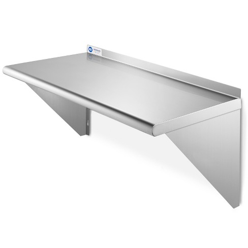 24 x 60 Stainless Steel Wall Mount Shelf