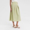 Women's Checked Pleated A-Line Skirt - A New Day™ - 3 of 4