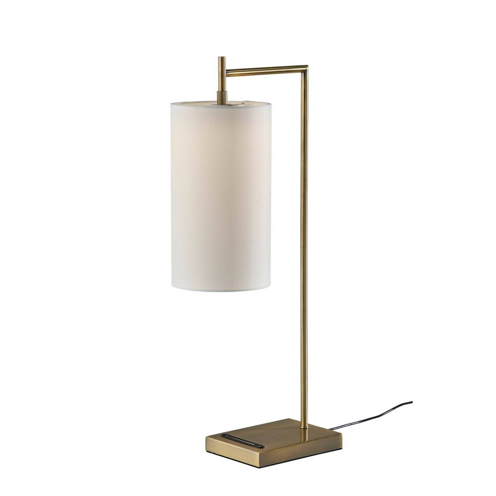 Photos - Floodlight / Street Light Adesso Matilda Table Lamp: ETL Listed, Polyester Drum Shade, Metal Body, T 