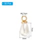 Unique Bargains Metal Bulk Elegant DIY Crafts Jewelry Making Pearl Pendant 50 Pcs - 2 of 4