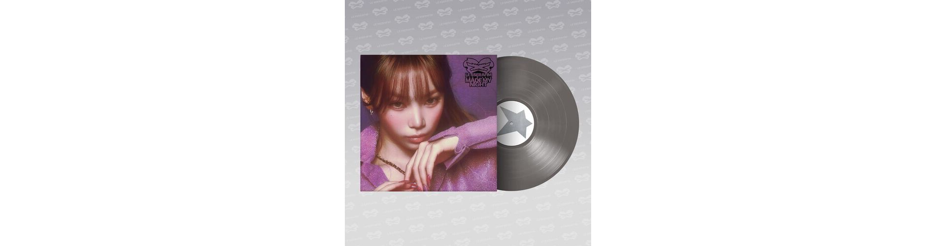 LE SSERAFIM - 2nd Single Album 'Made My Night' Vinyl (Chic Silver Ver.) (Limited Edition Colored Vinyl Silver Photo / Photo Card Poster)