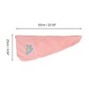 Unique Bargains Water-absorbent Embroidery Hair Towel 1 Pc - 2 of 4