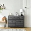 KTMBDW Dresser with 8 Drawers, Chest Clothing Organizer Unit, Large Storage Furniture for Bedroom, Hallway, Living Room, Nursery & Closet, Black - 2 of 4