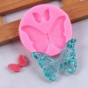 JDICTION Charming Pink Butterfly Silicone Mold Set, 4-Pc for Detailed Resin & Fondant Art, Easy Release Design - 4 of 4