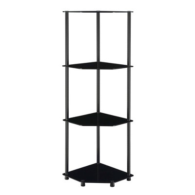 46.5" Designs2Go Classic Glass 4 Tier Corner Shelf - Breighton Home