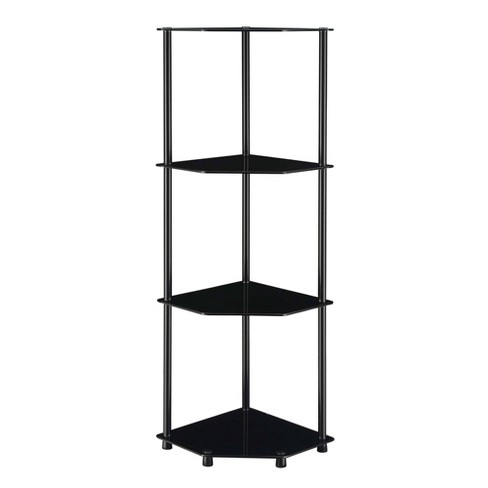 48 4 Tier Corner Shelf Black - Breighton Home