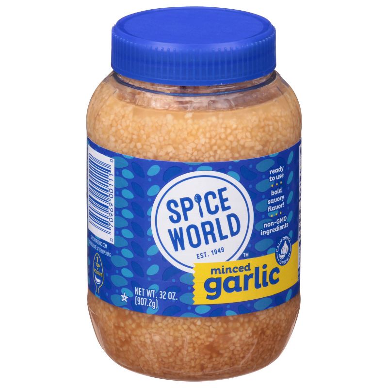 Spice World Minced Garlic - 32oz, 1 of 9