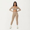 Anna-Kaci Active Women's High Waist Seamless Athletic Leggings with Stretch Fit and Contoured Design - 2 of 4