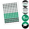 Big Dot of Happiness 2025 Green Graduation Party Round Candy Sticker Favors - Labels Fits Chocolate Candy (1 Sheet of 108) - 2 of 4