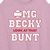 Women's - Instant Message - Omg Becky Look At That Bunt Graphic Racerback Tank - 2 of 4