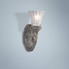 Minka Lavery Vintage Wall Light Sconce Brushed Nickel Hardwired 5" Fixture Etched Clear Glass Shade for Bedroom Bathroom Vanity - 2 of 2