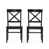 TiramisuBest Set of 2 Bar Stools, 30in Faux Leather Barstool Dining Chairs with PU Upholstery and Steel Frame (Brown) - 4 of 4