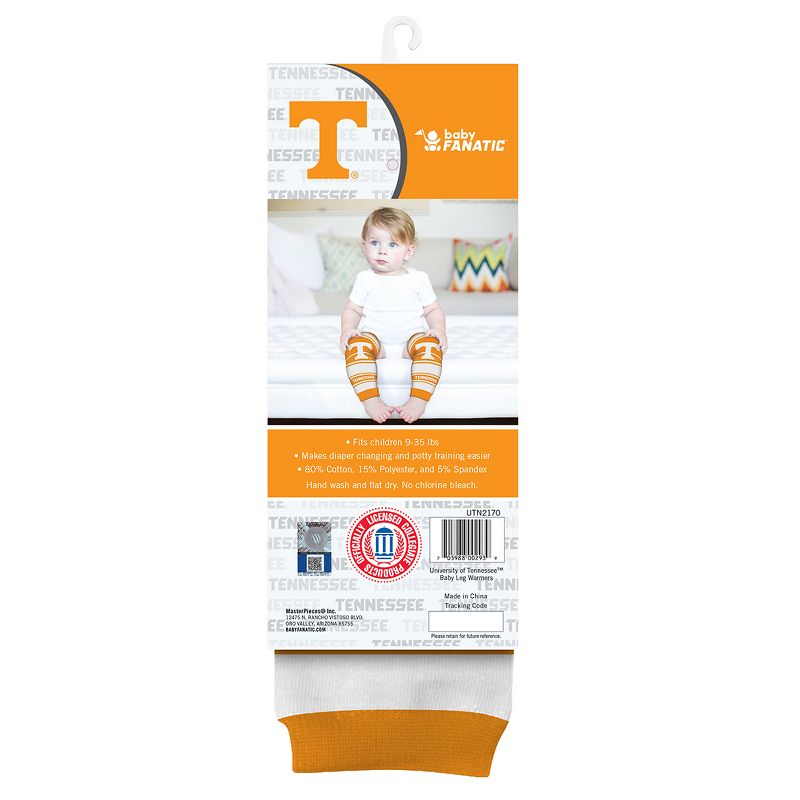 Baby Fanatic Officially Licensed Toddler & Baby Unisex Crawler Leg Warmers - NCAA Tennessee Volunteers, 2 of 7