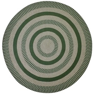 Newport Braid Collection 100% Polypropylene Stripe Pattern Reversible Indoor Utility Rug - Better Trends - 1 of 3