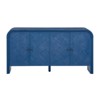 FONTOI Sideboard Cabinet with Woven Slats&Doors, Scandinavian Style Storage Console Table for Entryway, Foyer, Corridor, Navy Blue, 15.5"*31.5"*59.8" - 4 of 4