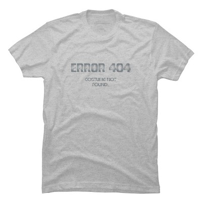 Men's Design By Humans Error 404 Costume not found, Halloween Design By InfaredDesigns T-Shirt