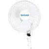 Hurricane Classic 16 Inch 90 Degree Oscillating 3 Speed Wall Fan, White (2 Pack) - 2 of 4