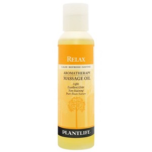 Plantlife Relax Massage Oil – Calming Aromatherapy Body Oil, Absorbs Deeply to Soothe the Mind & Body, Made in California (4 oz) - 1 of 3