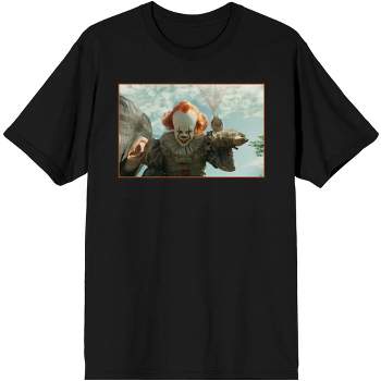 It Chapter 2 Pennywise Screen Capture Men's Black Graphic Tee
