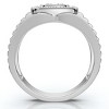 Pompeii3 1/2Ct Men's Everett Diamond Wedding Ring 10k Gold Anniversary Band Lab Created - 2 of 4