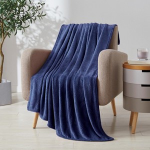 Kate Aurora Ultra Soft & Plush Ogee Damask Fleece Throw Blanket Covers - 50 in. W x 60 in. L - 1 of 4