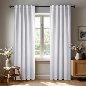 Deconovo 2 Panel Room Darkening Back Tab Window Curtains 52x84 - 1 of 4