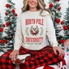 Simply Sage Market Women's North Pole University Coquette Long Sleeve Garment Dyed Tee - 2 of 4