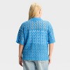 Women's Knit Elbow Sleeve V-Neck Polo Shirt - Wild Fable™ - 2 of 3