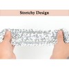 Alilang Elastic Sequin Trim, 3 Inch 8 Row Wide Flat Glitter Bling Fabric Paillette Sequin Ribbon, Metallic Sewing DIY Project, 5.5 Yards - 4 of 4