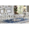 26" Vendome Accent Table Antique Pearl Finish - Acme Furniture - 3 of 4