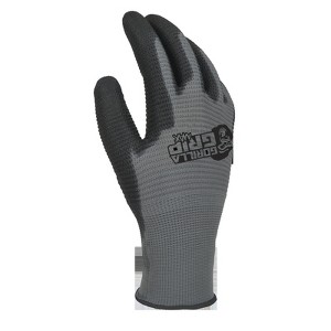 Gorilla Grip Max L Nylon Black/Gray Dipped Gloves - 1 of 1