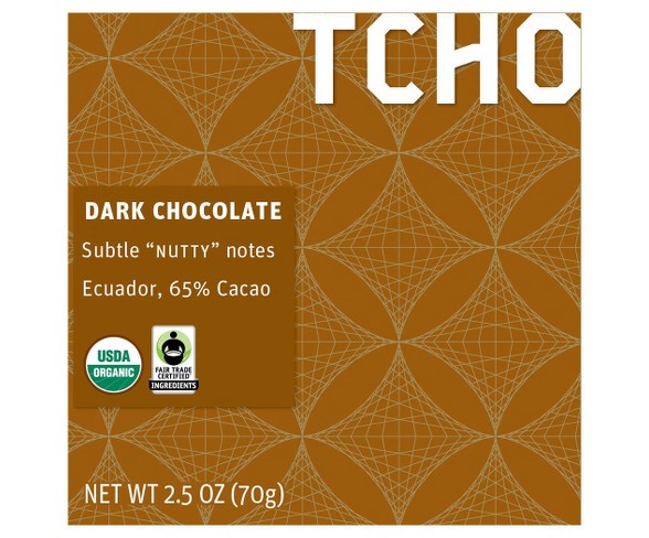 TCHO Nutty Dark Chocolate - 2.5oz