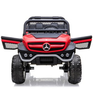 24V Licensed Mercedes Benz 2-Seater Ride On Truck for Kids, Electric Car with Remote, Music & LED Lights - 1 of 4