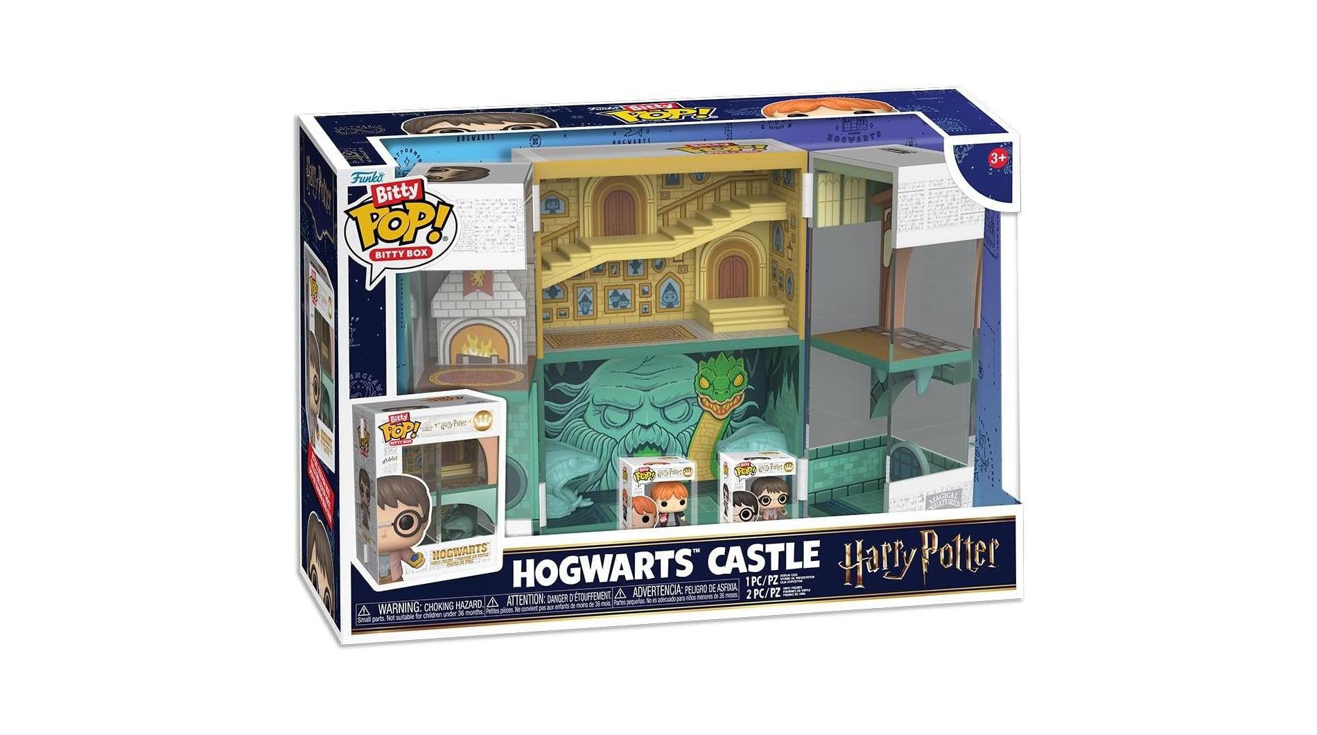 Funko Pop Bitty Box: Harry Potter - Hogwarts Castle W/ 2 Bitty Figures - Harry Potter & Ron Weasley