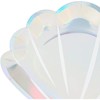 Sparkle And Bash 48 Pack Holographic Seashell Plates For Girls Mermaid  Birthday Party Supplies, Silver Foil Design (9 In) : Target