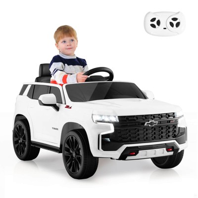 Costway 12V Kids Ride On Car Chevrolet Tahoe Electric Truck SUV Remote w/ Light & Music