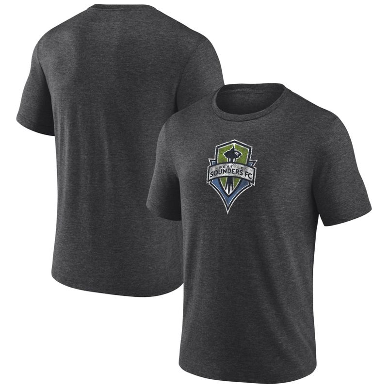 MLS Seattle Sounders Men's Throwback Tri-Blend T-Shirt, 1 of 4