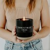 Sweet Water Decor Christmas Tree 12oz Black Stoneware Candle - 3 of 3