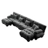 NicBex Couches for Living Room 3-Seater Sofa Cloud Couch Comfy Chenille Upholstered Modular Deep Seat Sofa with 5 Pillows and Ottoman - 4 of 4