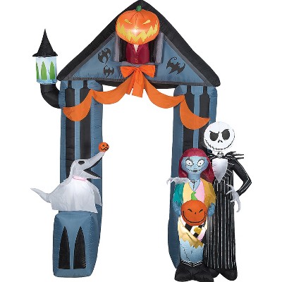 Halloween Express Jack Skellington 9 ft Nightmare Before Christmas Archway Inflatable Decoration
