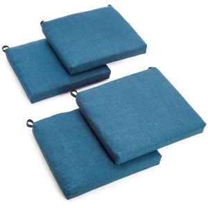 Blazing Needles, 20-inch by 19-inch Solid Outdoor Spun Polyester Chair Cushions (Set of 4) - 1 of 1