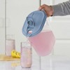 Sterilite 1 Gallon Plastic Hinged Pitcher w/ Comfort Grip Handle, Blue, 12 Pack - 3 of 4