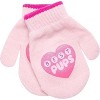 Paw Patrol Girls Winter Hat and 2 Pair Mittens or Gloves, Kids Ages 2-7 - 3 of 4