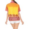 LA LEELA Women's Casual Beach Hawaiian Shirt Summer Blouse Short Sleeve Button Up Dress Tops Tee Shirts Blouses for Women - 3 of 4